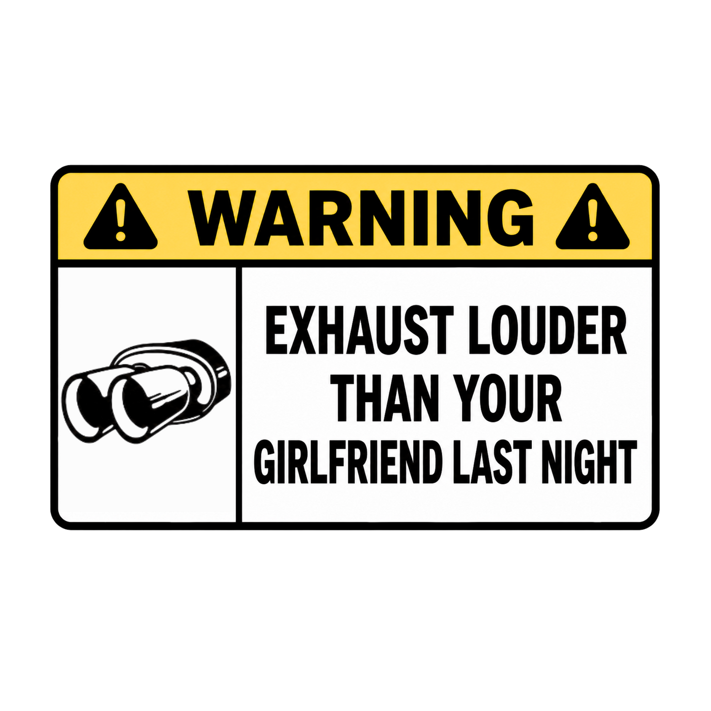 WARNING ANG sticker set