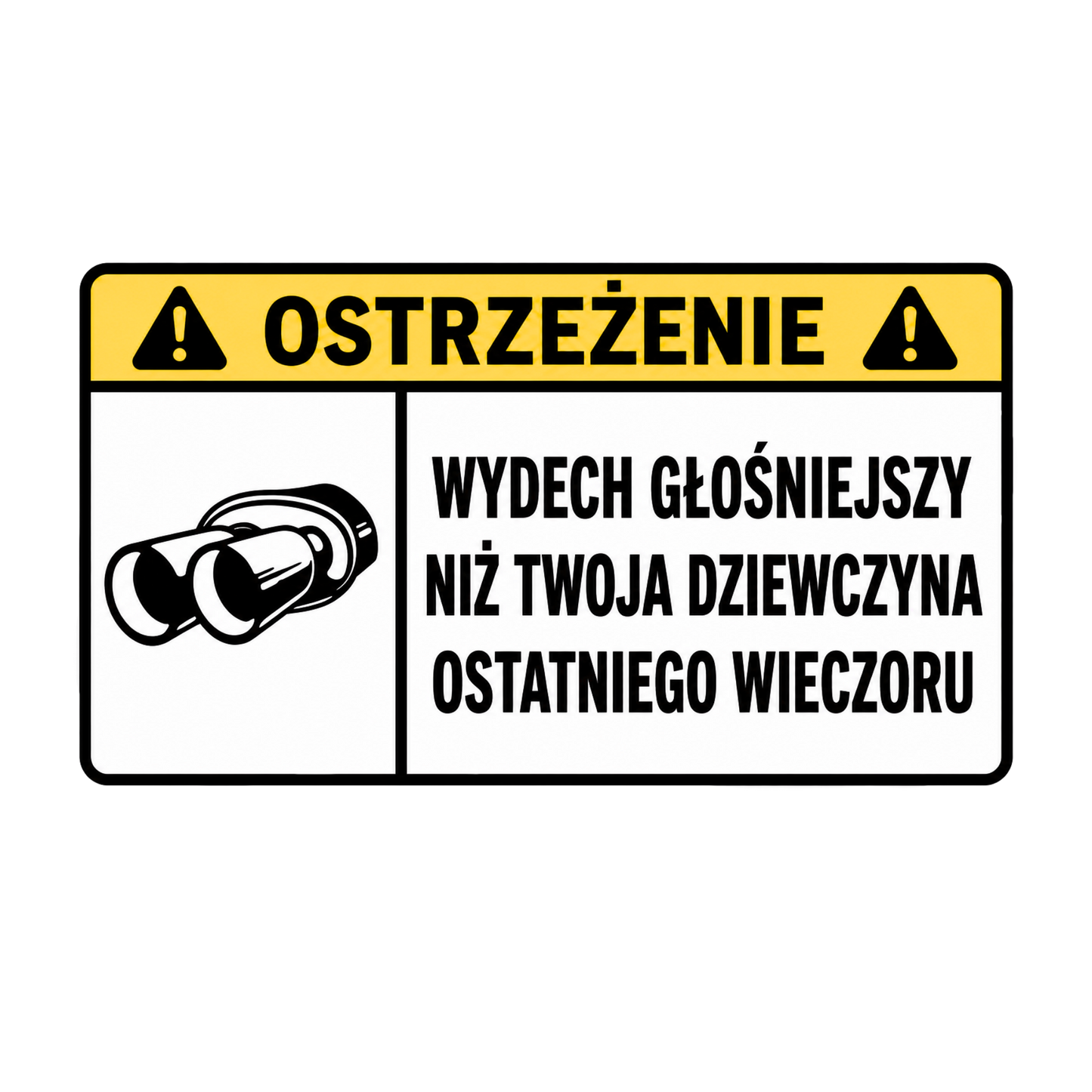 WARNING ANG sticker set
