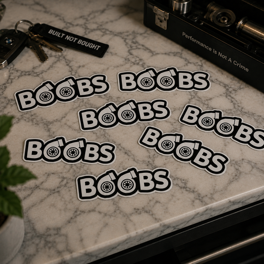 Naklejka BOOBS - turbo