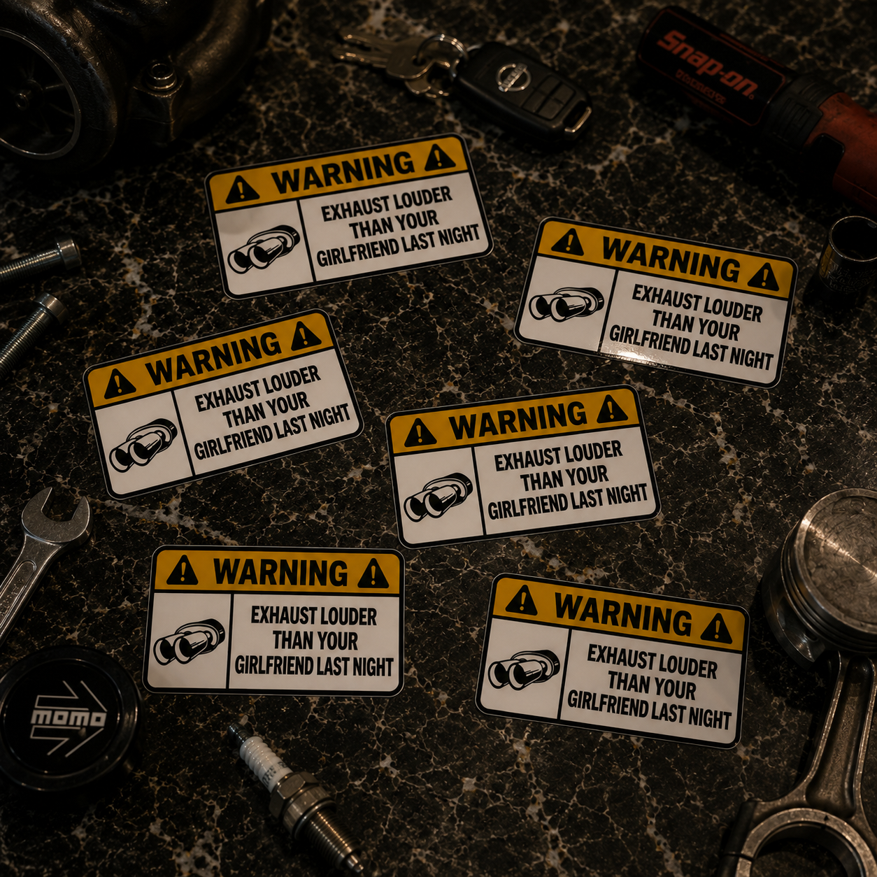 Sticker WARNING – No entry ENG
