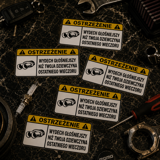 WARNING sticker – Remove tight clothing