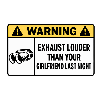 WARNING ANG sticker set