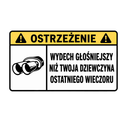 WARNING ANG sticker set