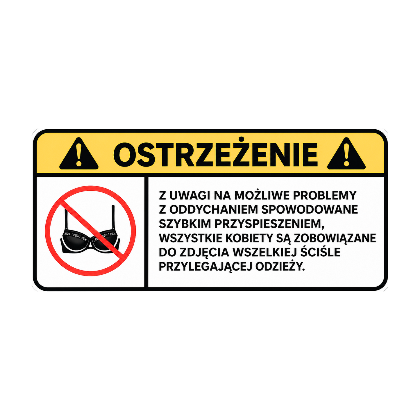 WARNING ANG sticker set
