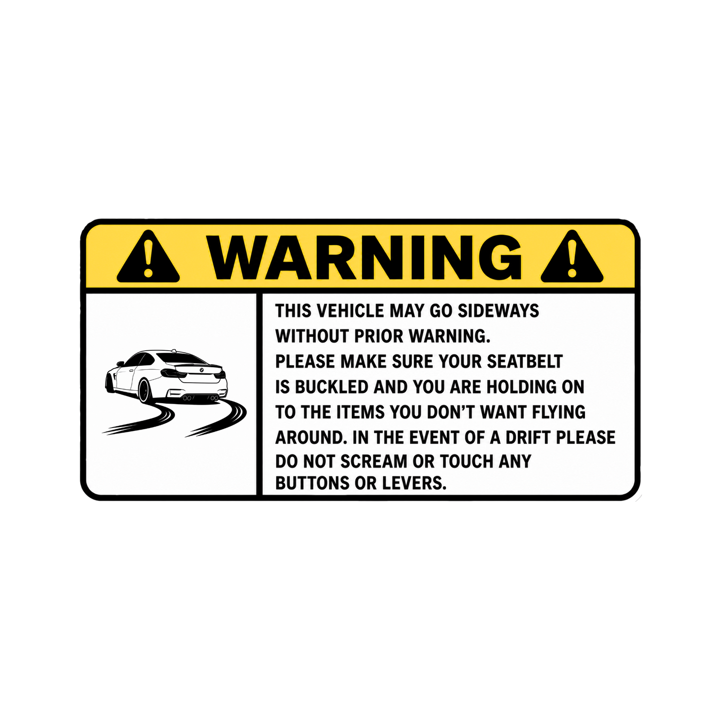 WARNING ANG sticker set