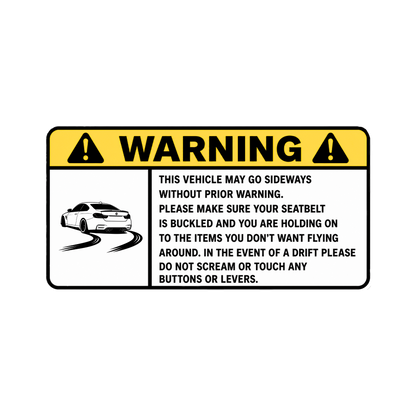 WARNING ANG sticker set