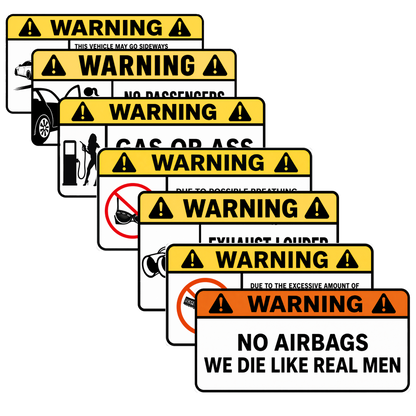 WARNING ANG sticker set