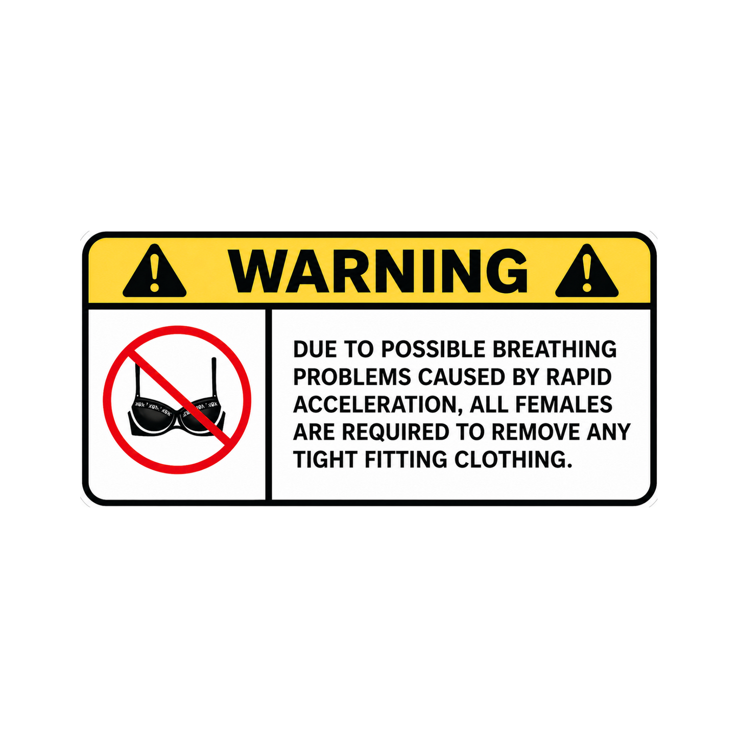 WARNING ANG sticker set