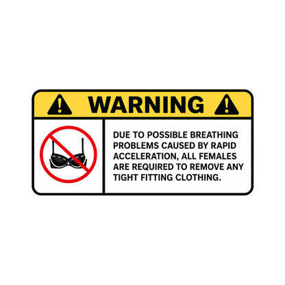 WARNING ANG sticker set