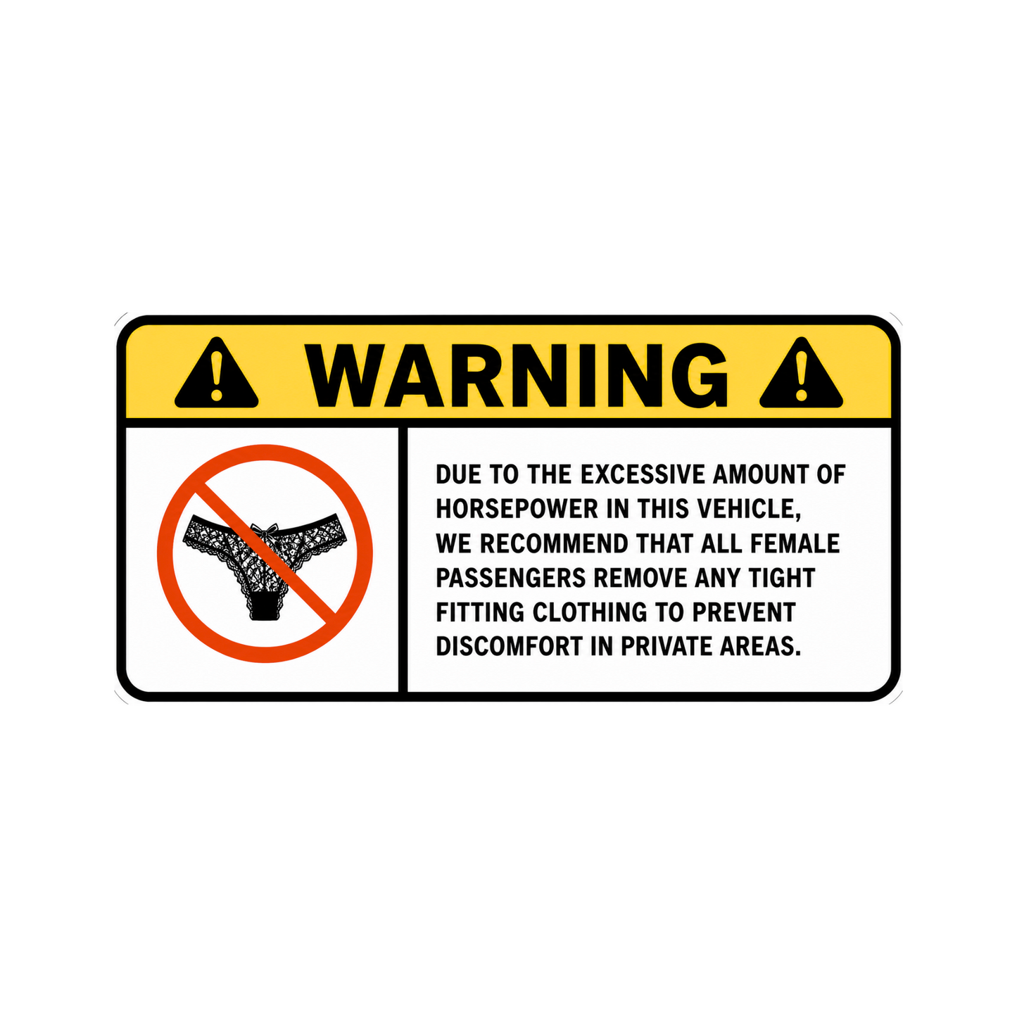 WARNING ANG sticker set