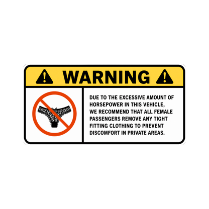 WARNING ANG sticker set