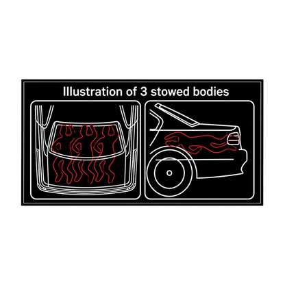 Sticker 3 Stowed Bodies - BMW E38