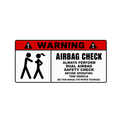 Sticker WARNING – No entry ENG
