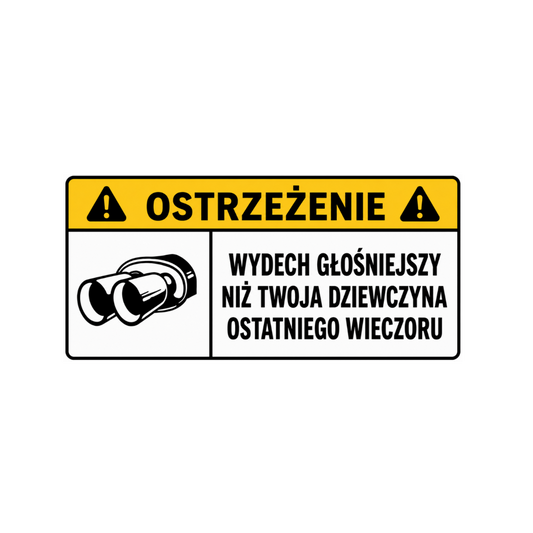 WARNING sticker – Remove tight clothing