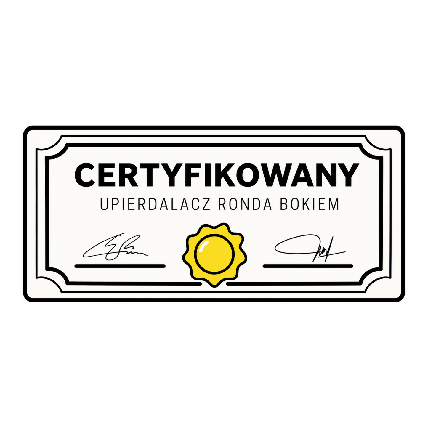 Naklejka - Certyfikowany kierowca