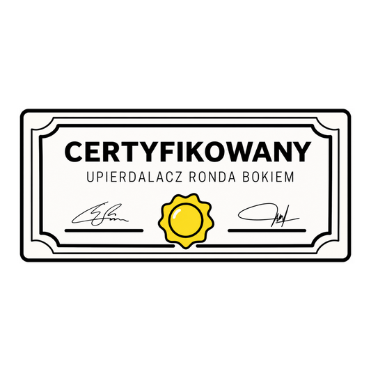 Naklejka - Certyfikowany kierowca