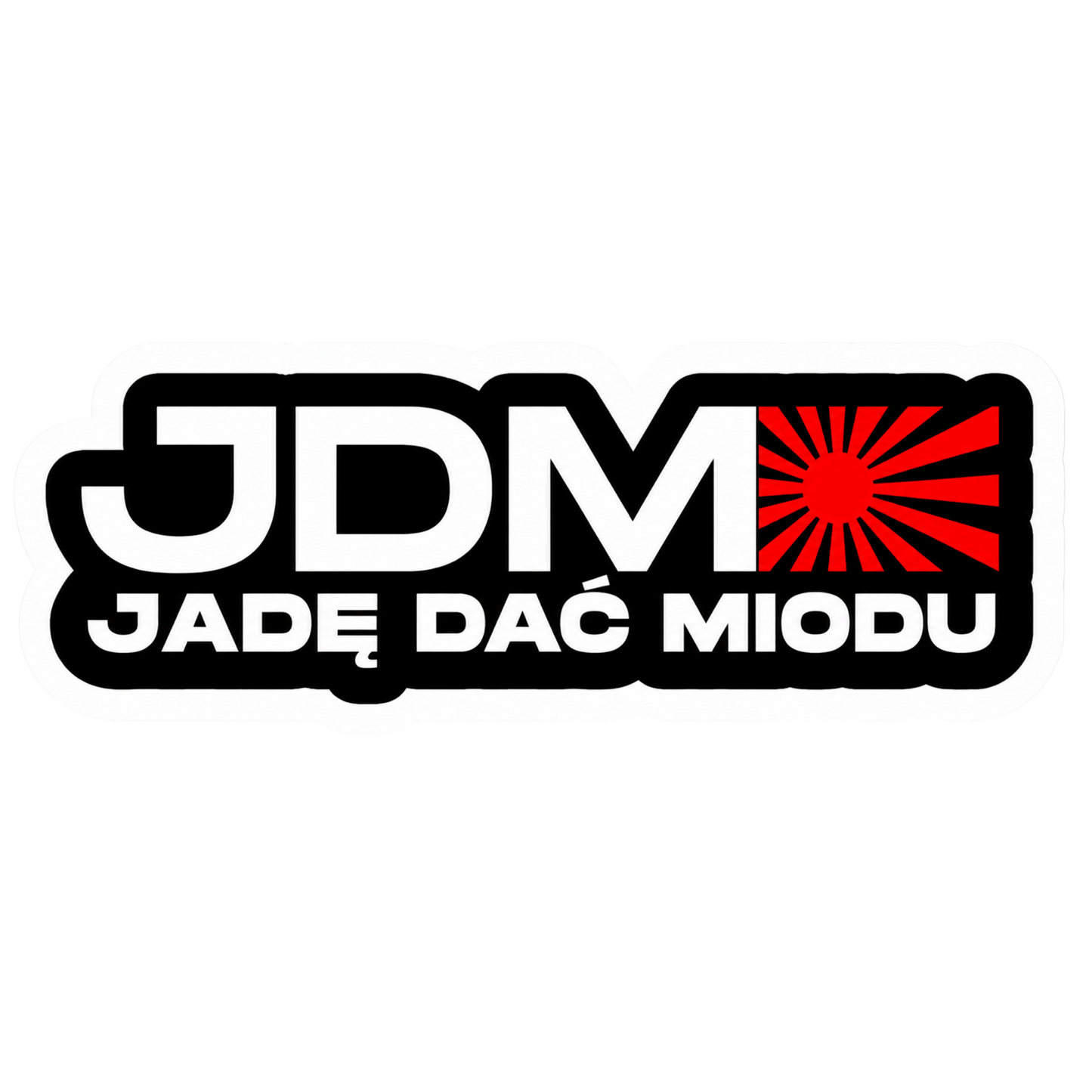 Naklejka JDM - Jadę dać miodu