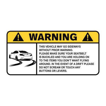 Sticker WARNING – Drift ANG