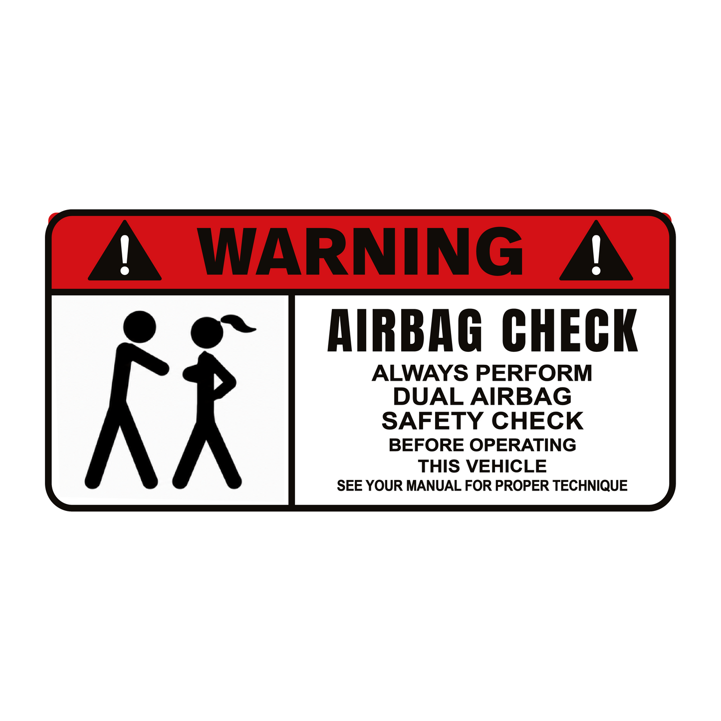 Sticker WARNING – No entry ENG
