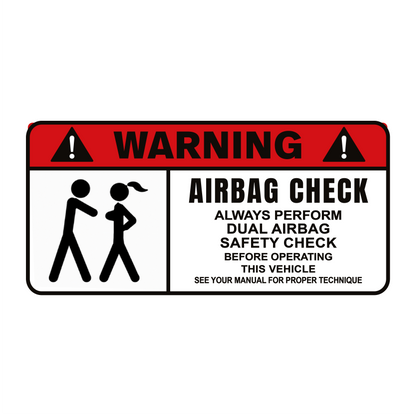Sticker WARNING – No entry ENG
