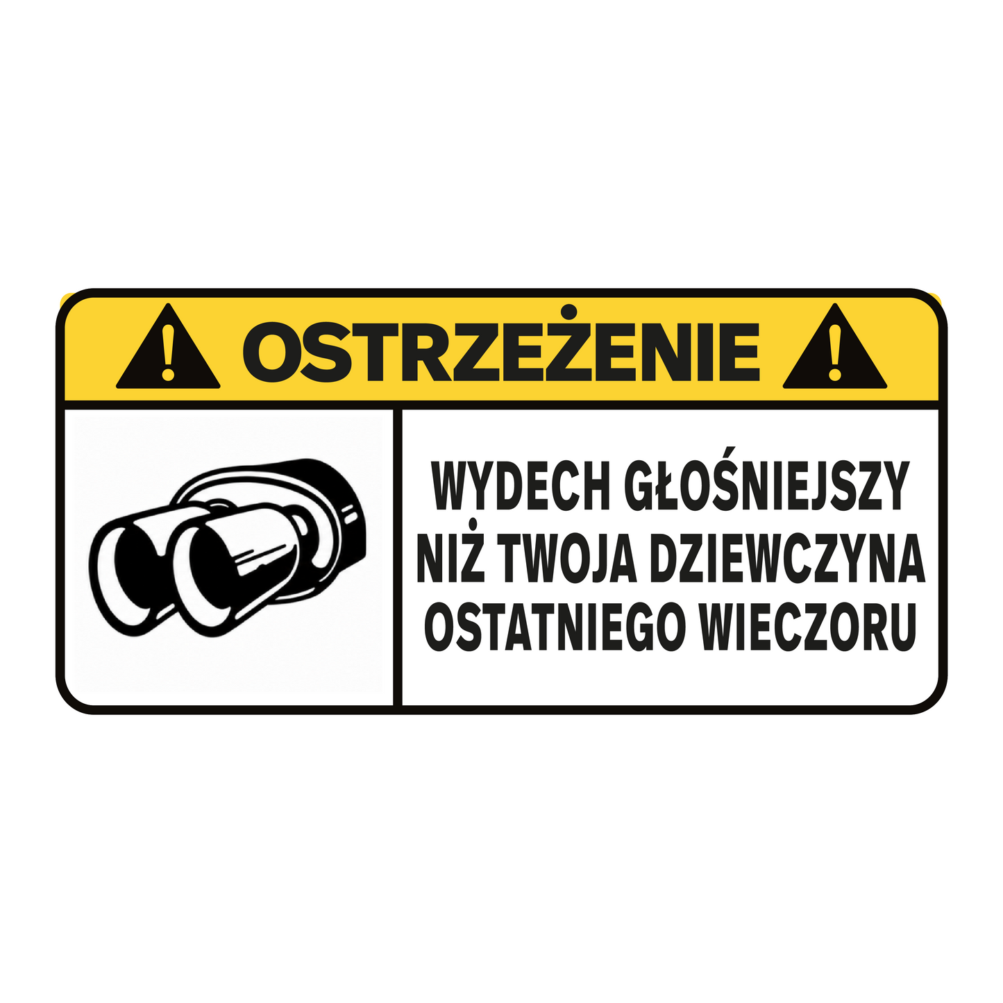 WARNING sticker – Remove tight clothing