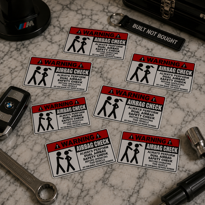 Sticker WARNING – No entry ENG