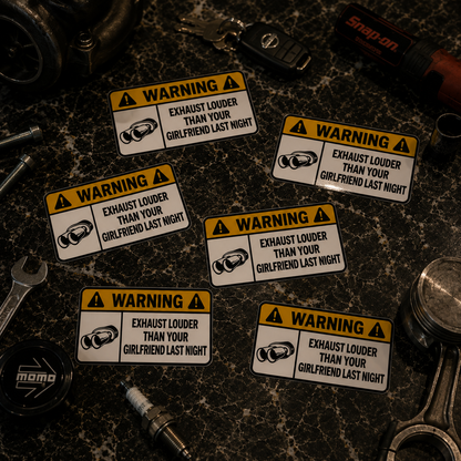Sticker WARNING – No entry ENG