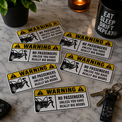 Sticker WARNING – No entry ENG