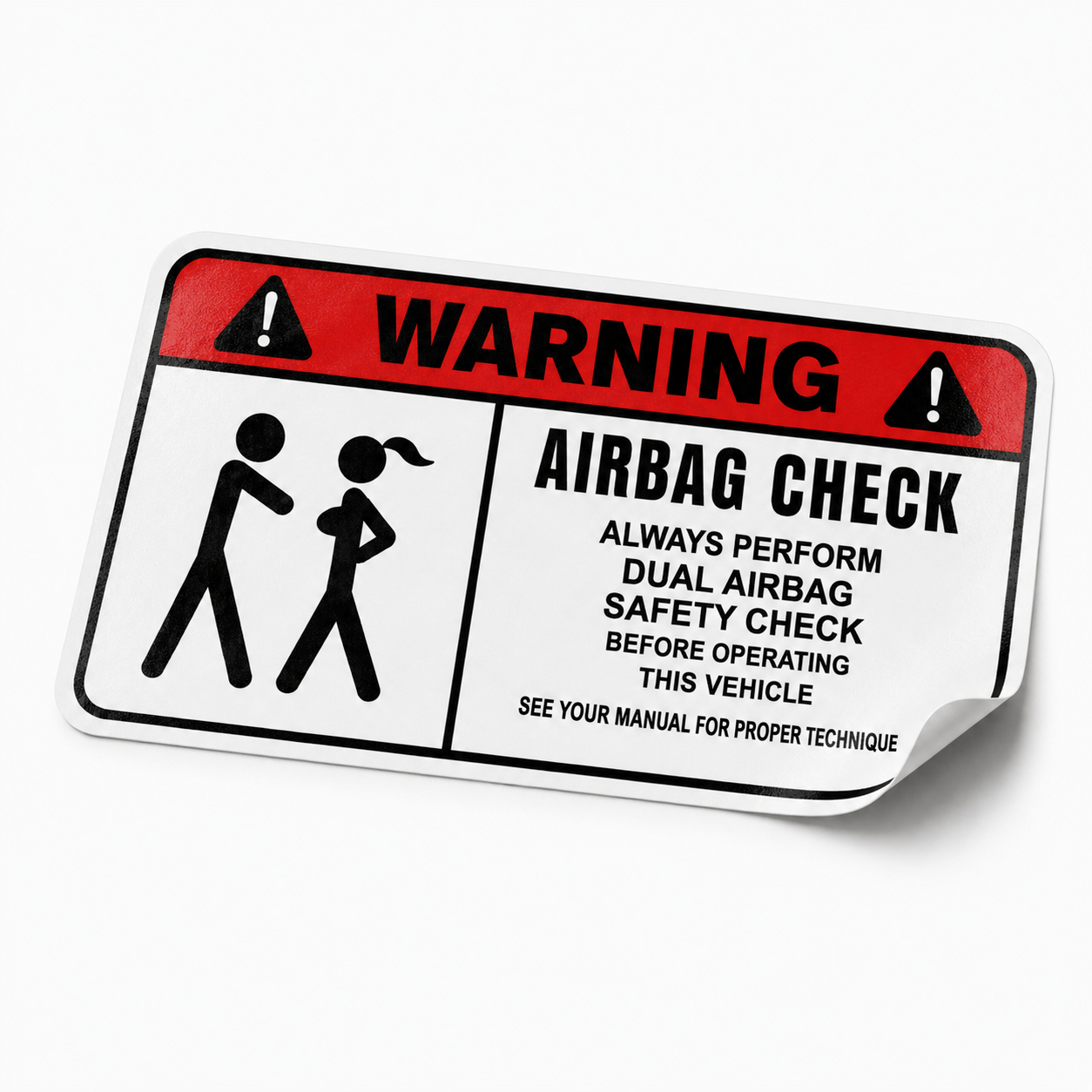 Sticker WARNING – No entry ENG