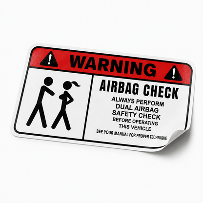 Sticker WARNING – No entry ENG