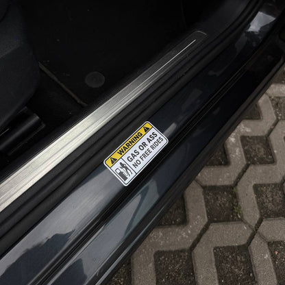Sticker WARNING – GAS OR ASS