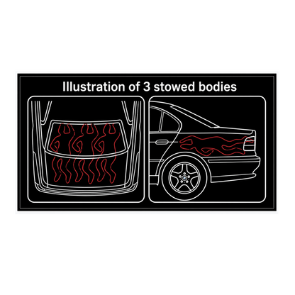 Naklejka 3 stowed bodies - BMW E46 SEDAN