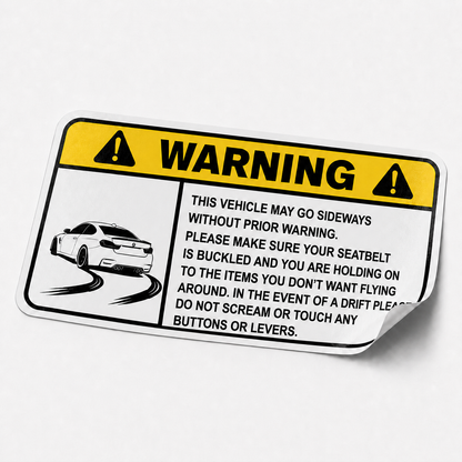 Sticker WARNING – Drift ANG